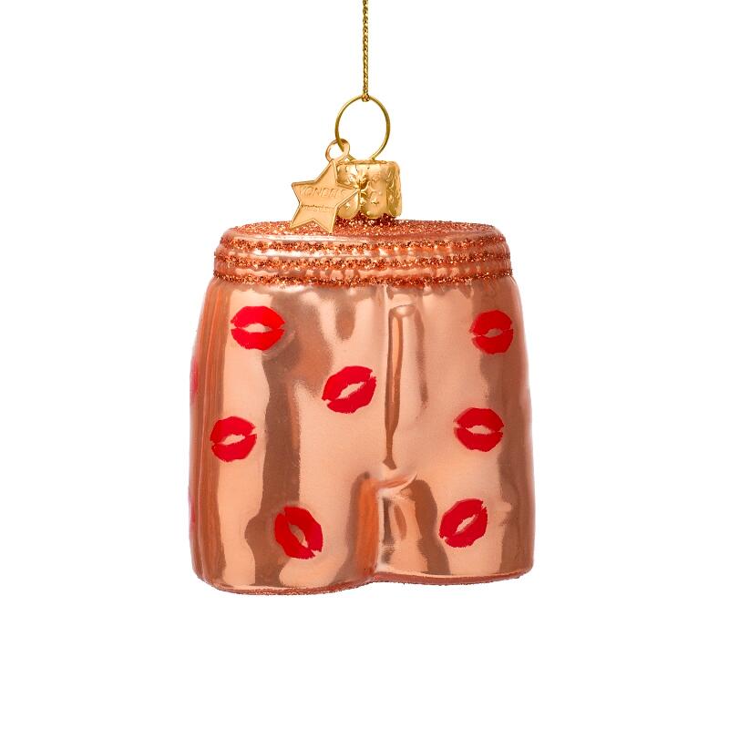 Boxershorts m. kys juleophæng - H6 cm.